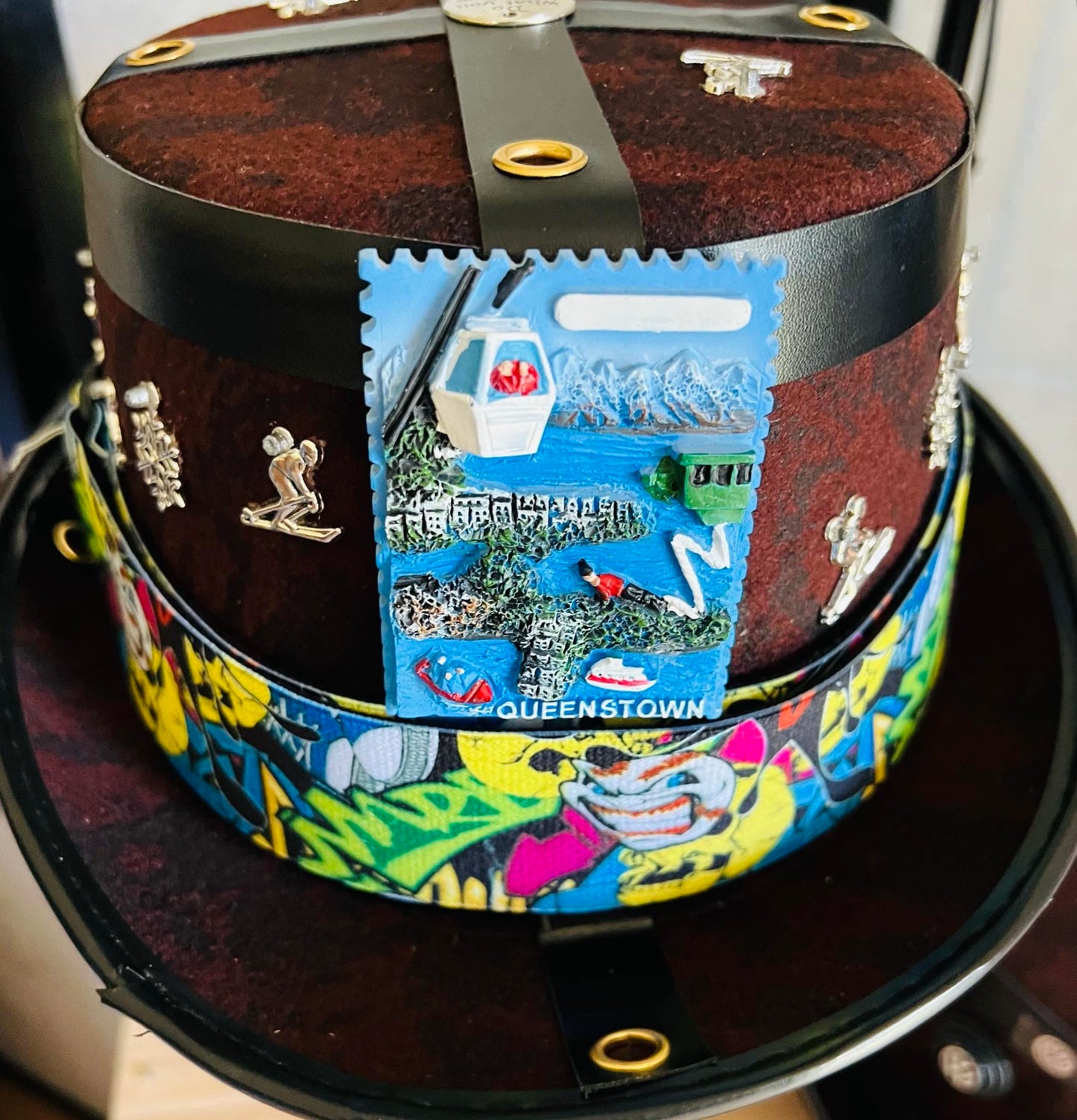 Steampunk Style Hat ( Skiing Hat Theme) with Goggles (Item #462)