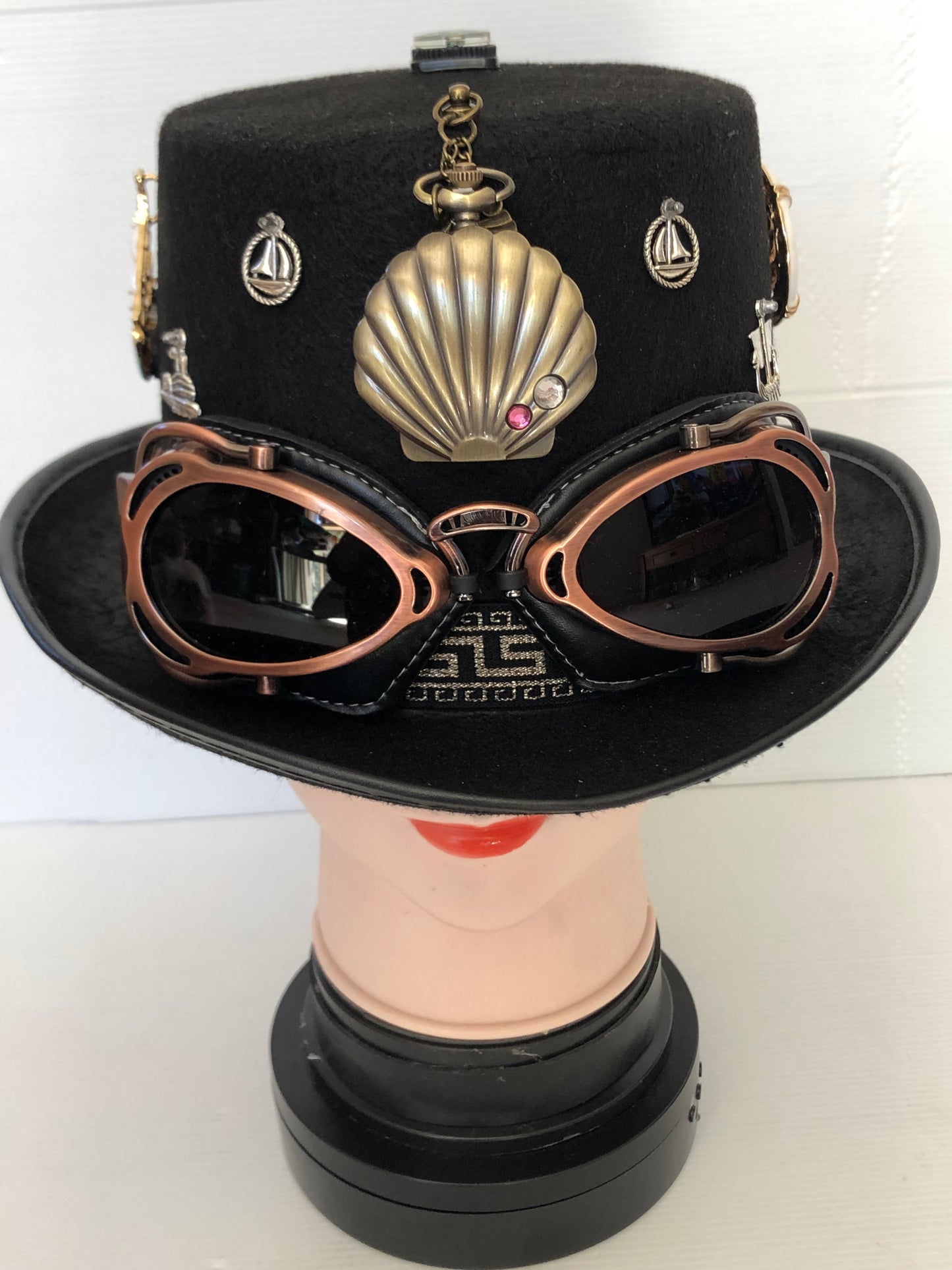 Steampunk Style Hat with Goggles (Item #386)