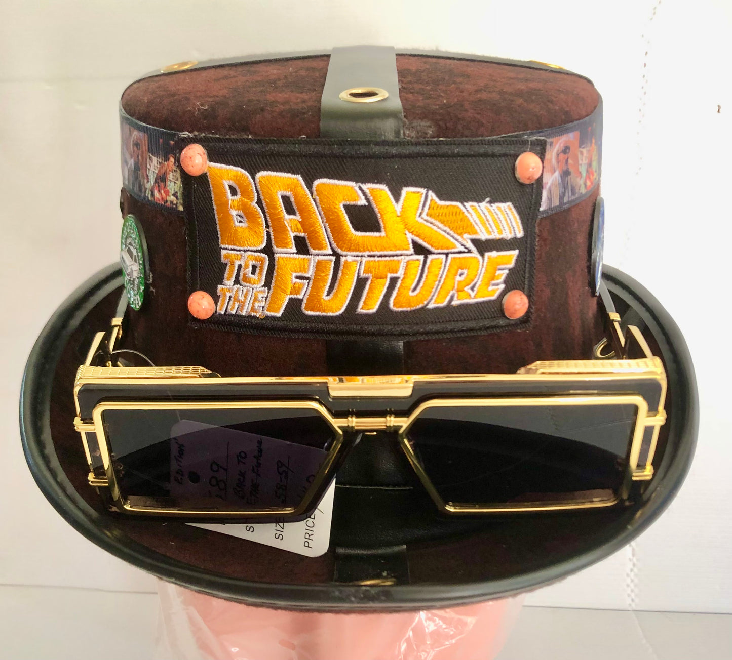 Steampunk Style (Back to the Future Theme) Hat with Goggles (Item #589)
