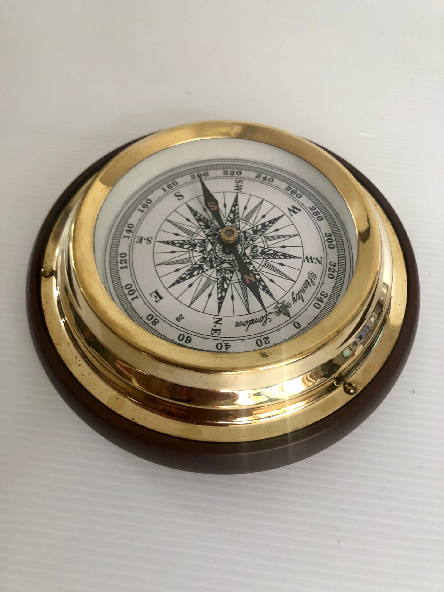 5” Compass on Wooden Base