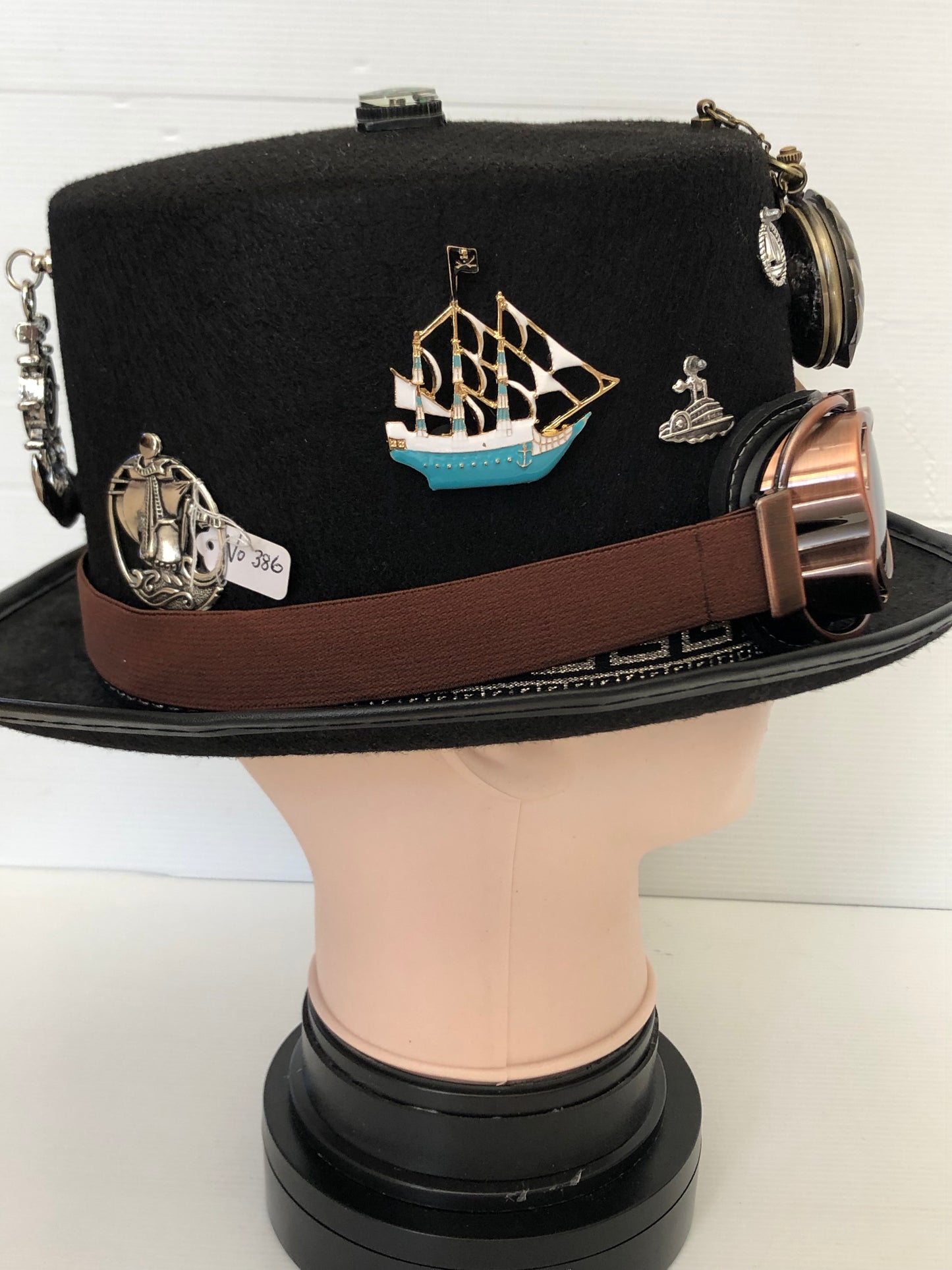 Steampunk Style Hat with Goggles (Item #386)