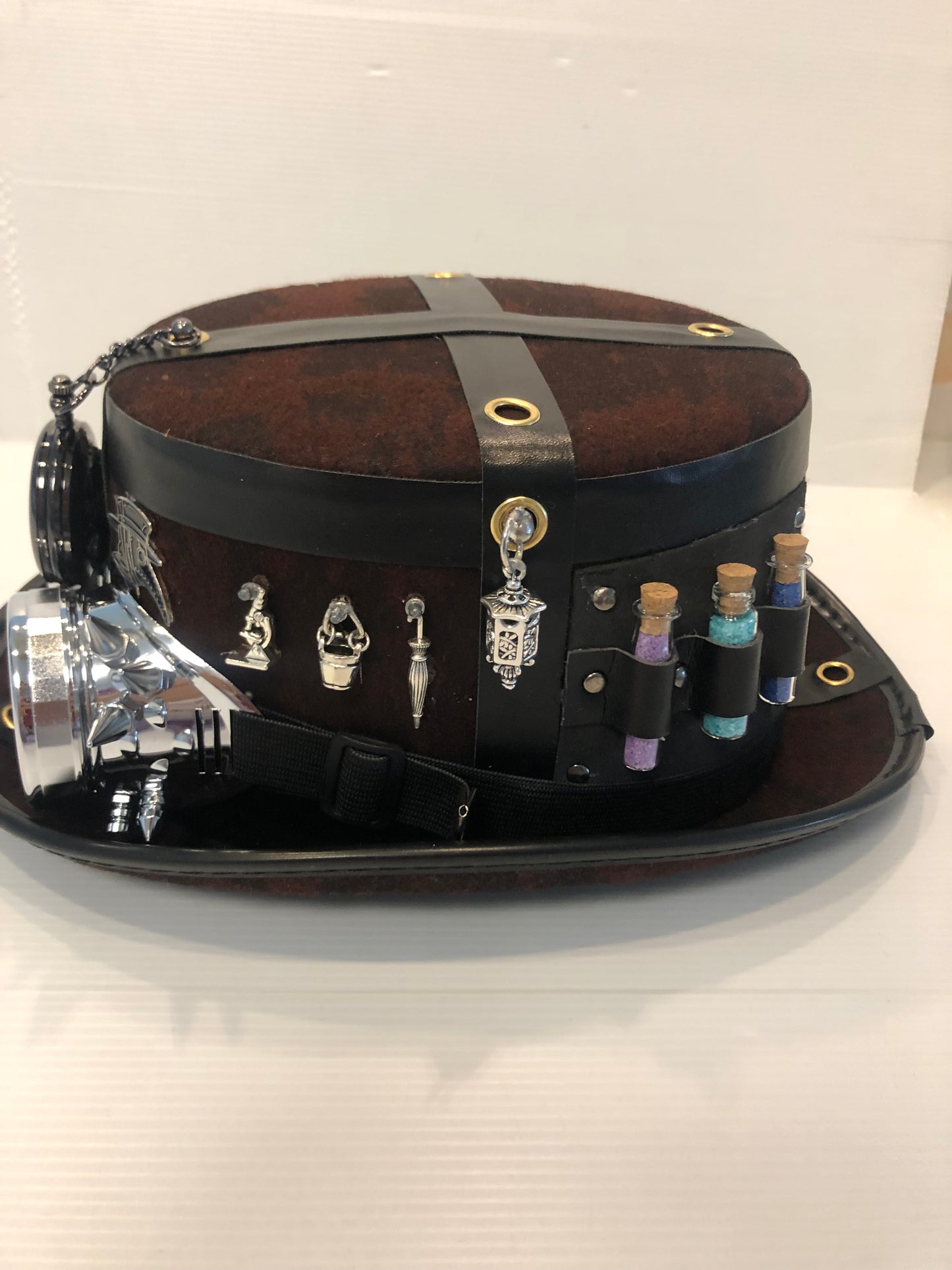 Steampunk Style (Plague Dr Theme) Hat with Goggles (Item #497)