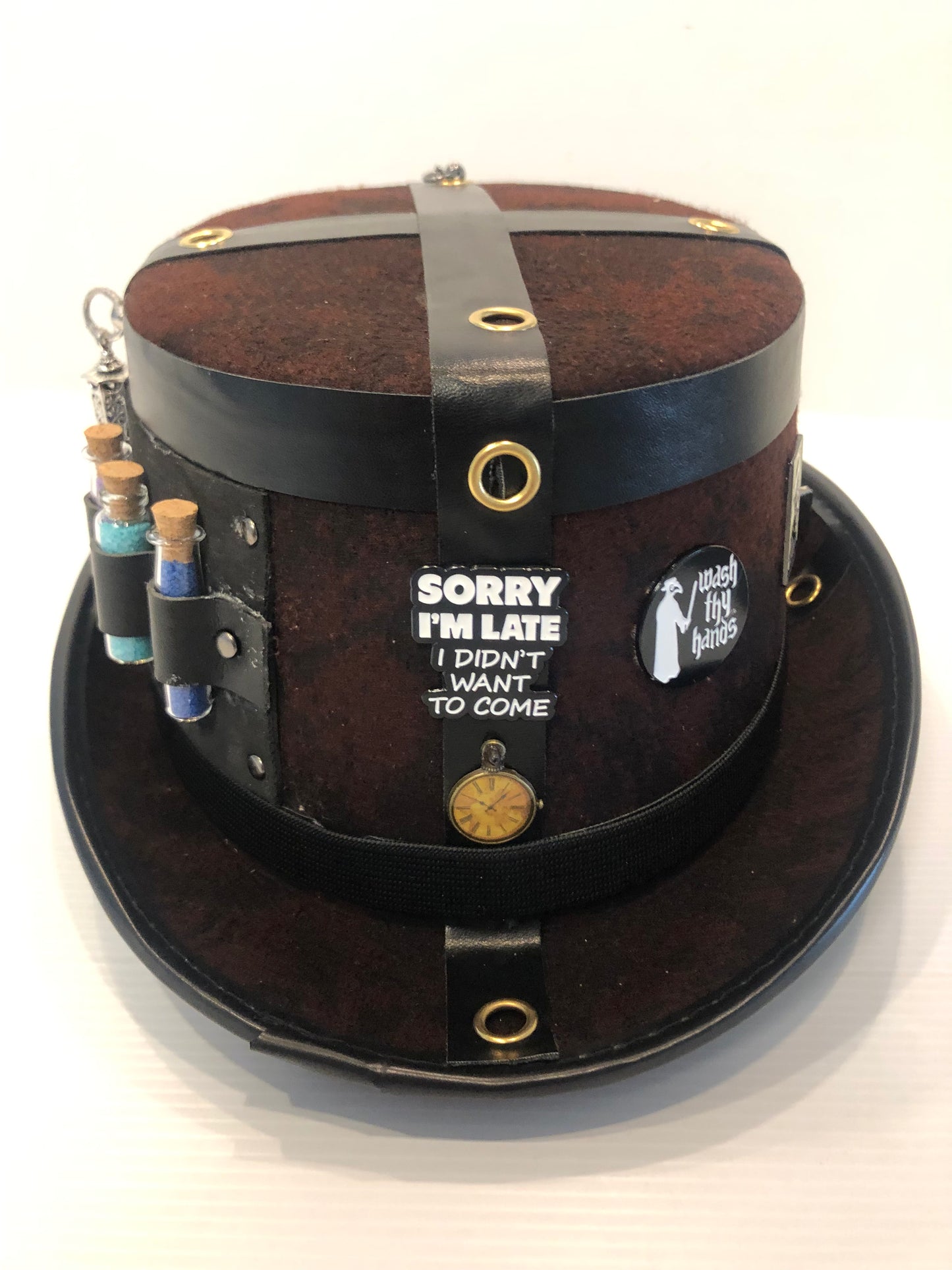 Steampunk Style (Plague Dr Theme) Hat with Goggles (Item #497)