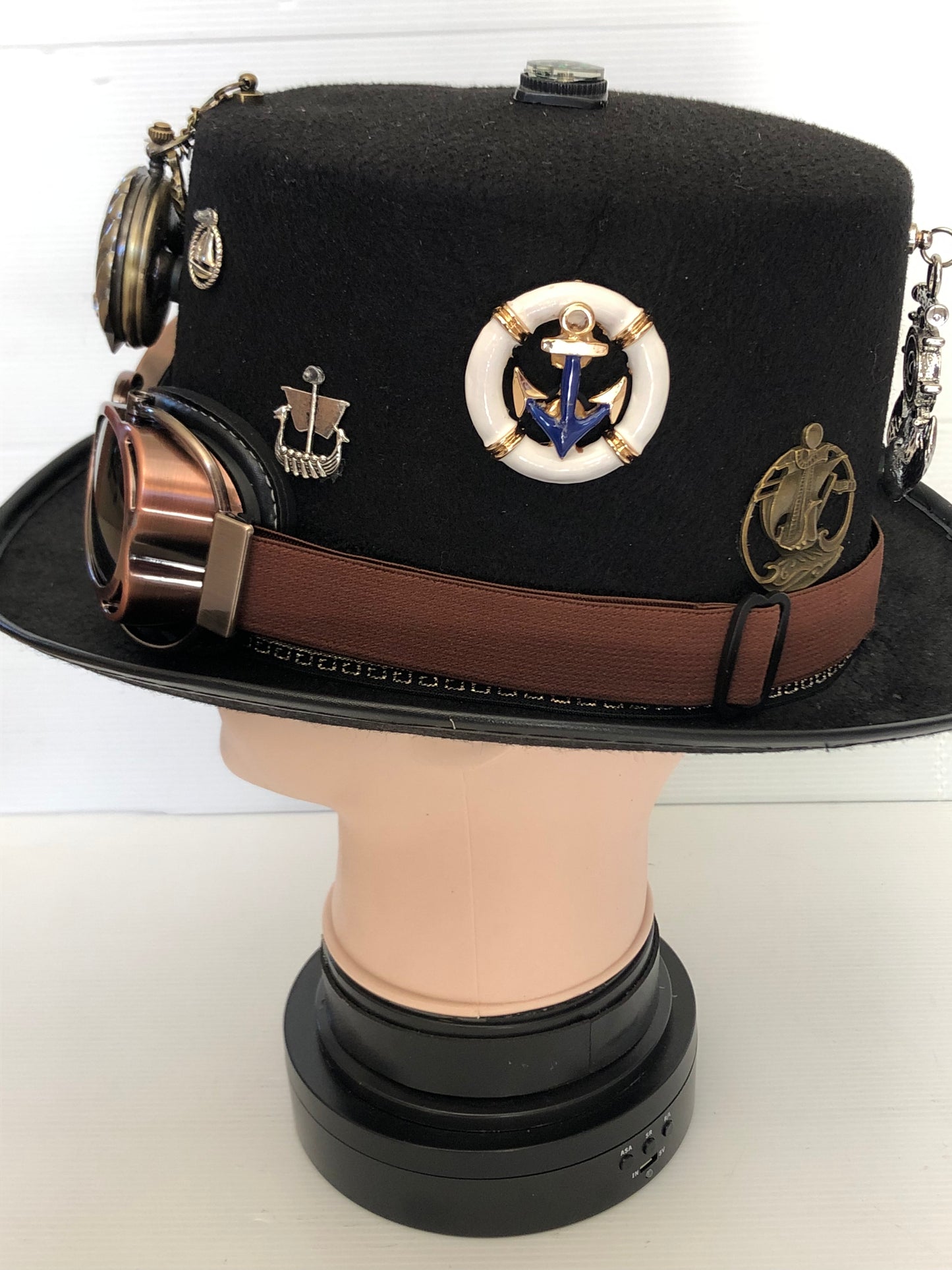Steampunk Style Hat with Goggles (Item #386)