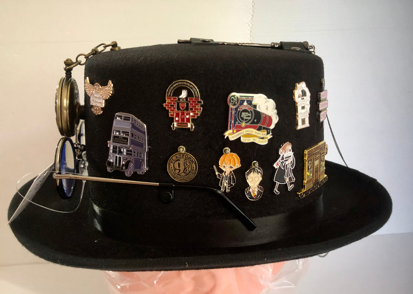 Steampunk Style (Harry Potter Theme) Hat with Goggles (Item # 588)