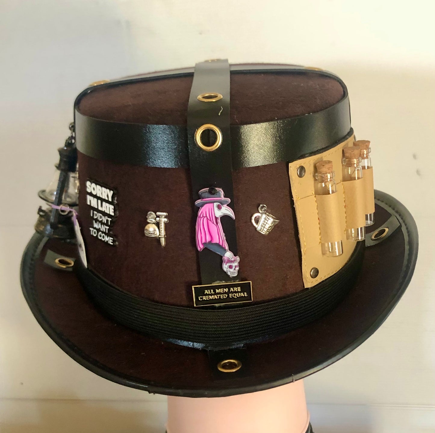 Steampunk Style Hat (Plaque Dr Theme) with Goggles (Item #410)