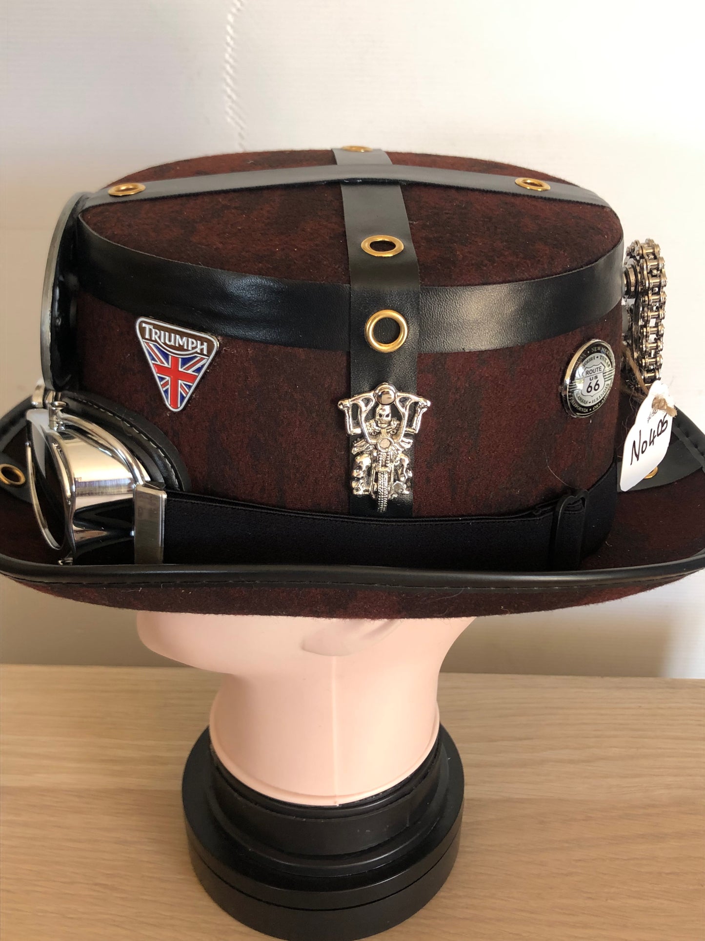 Steampunk Style Hat With Goggles (Item #405)