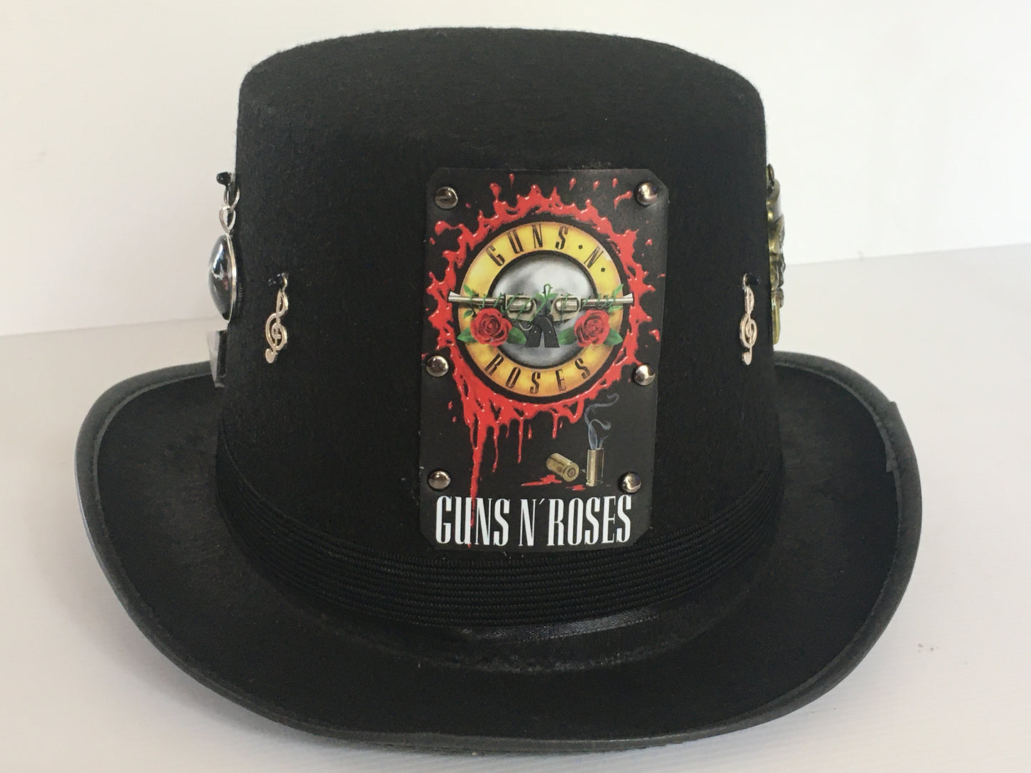 Steampunk Style Top Hat with "Guns N Roses "theme (Item #96)
