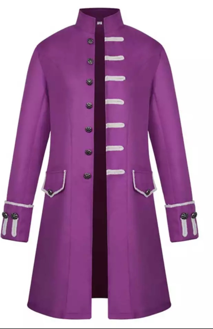 Steampunk trench coat Purple