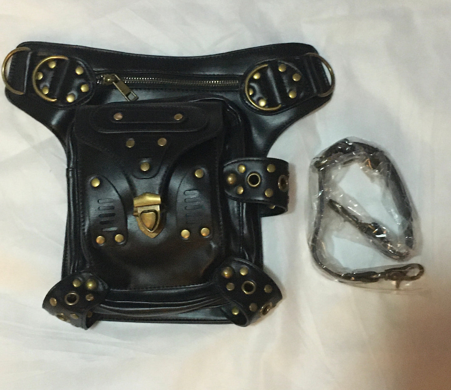 Steampunk leather bag (Item # PB030-1)