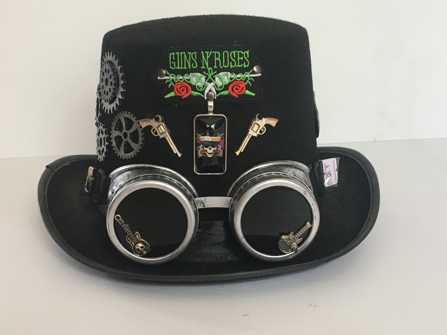 Steampunk Style Top Hat with "Guns N Roses "theme (Item #96)