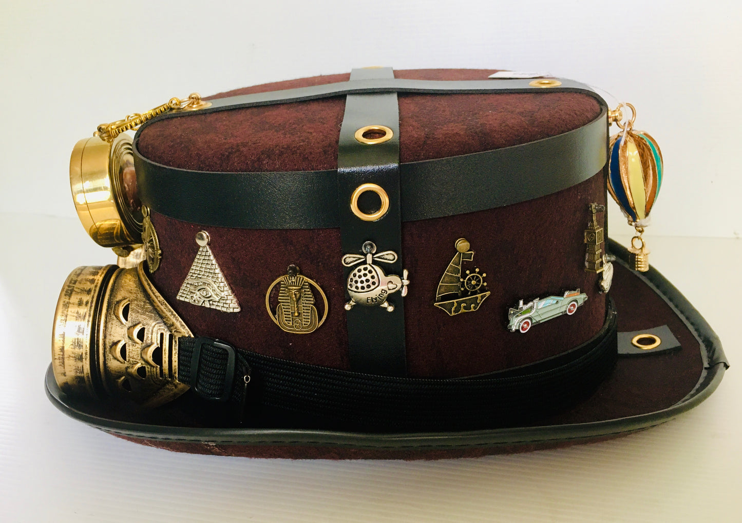 Steampunk hat with goggles (Item #NC43)