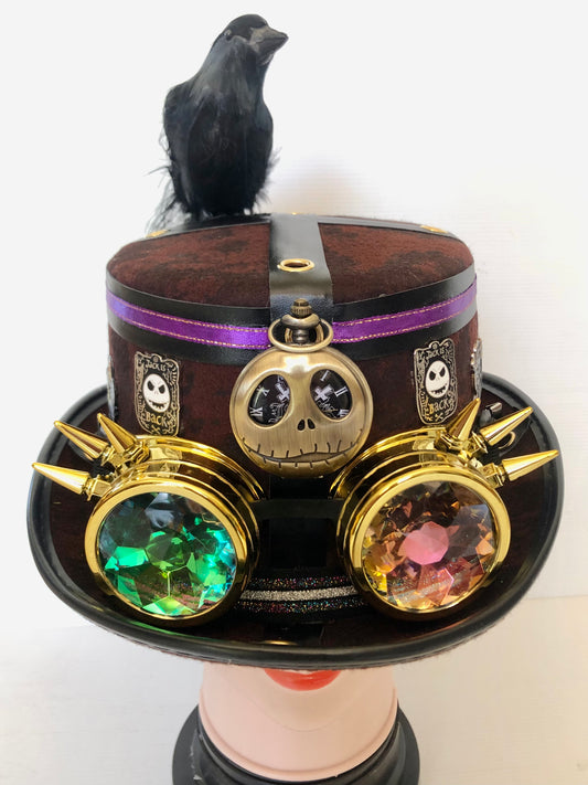 Steampunk Style Hat With Goggles (Item #398)