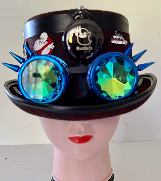 Steampunk Style Hat (Ghostbusters Theme) with Goggles (Item #419)