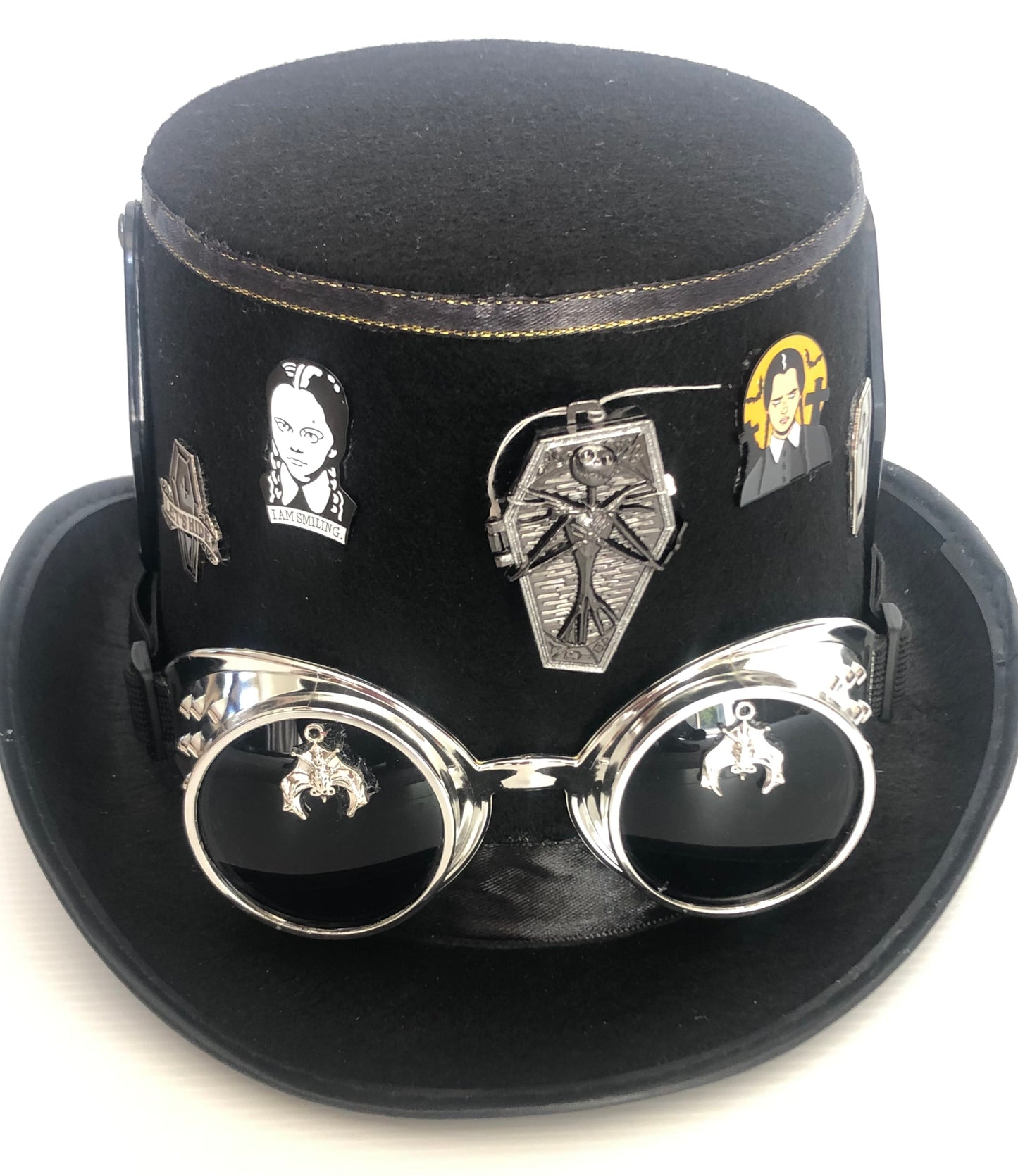 Steampunk Style { Adams Family Theme} Hat with Goggles (Item #384)