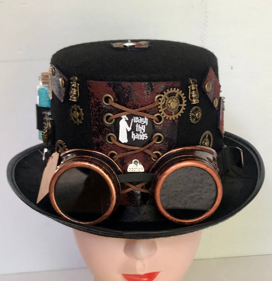 Steampunk Style Hat (Plague Doctor Theme)with Goggles (Item #428)