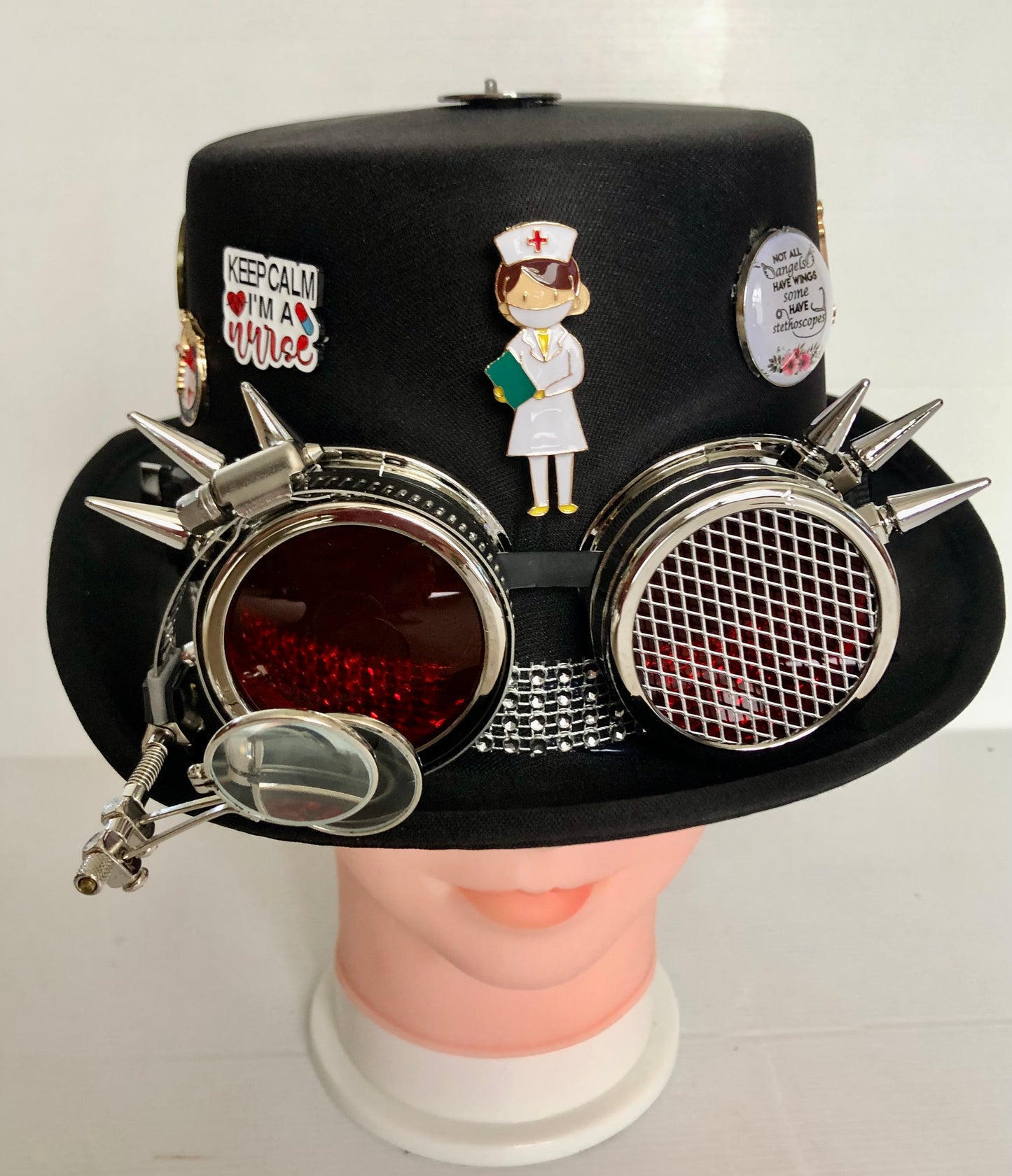 Steampunk Hat Style (Theme;Nurse) with Goggles #515