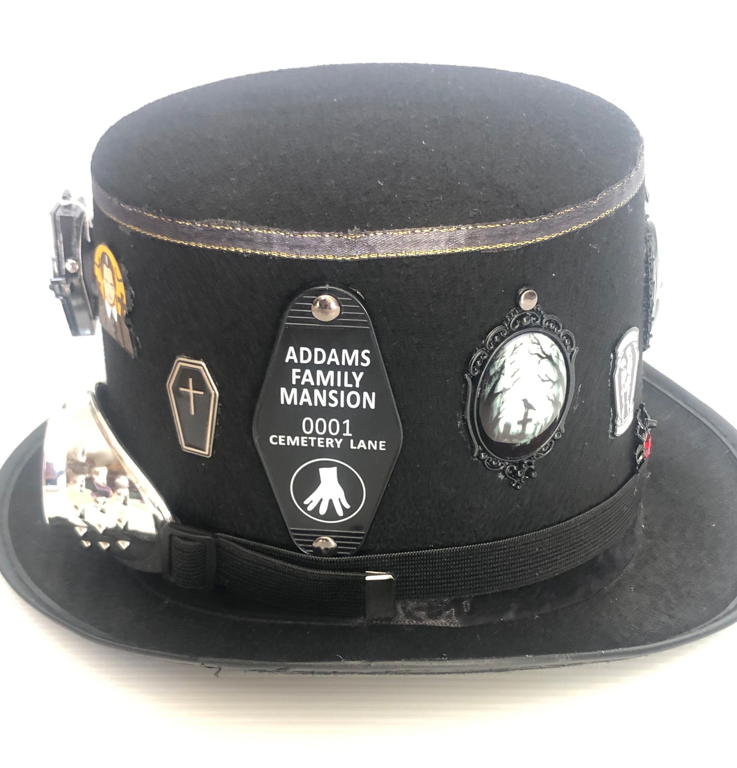 Steampunk Style { Adams Family Theme} Hat with Goggles (Item #384)