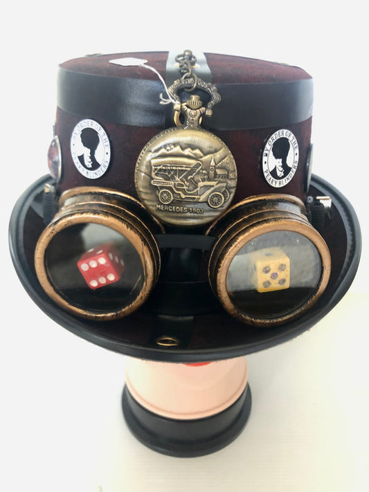 Steampunk Peaky Blinders  Theme Hat with Goggles (Item #354)