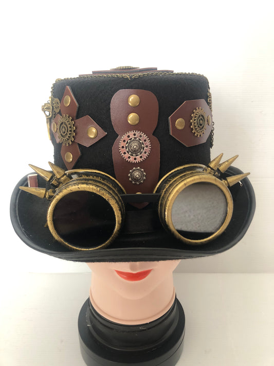 Steampunk Hat with Goggles (Item #366)