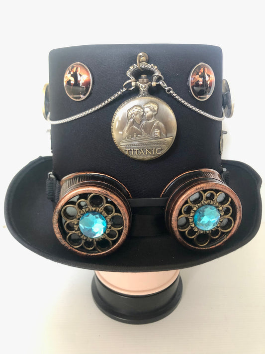 Steampunk Titanic Theme Hat with Goggles (Item #355)