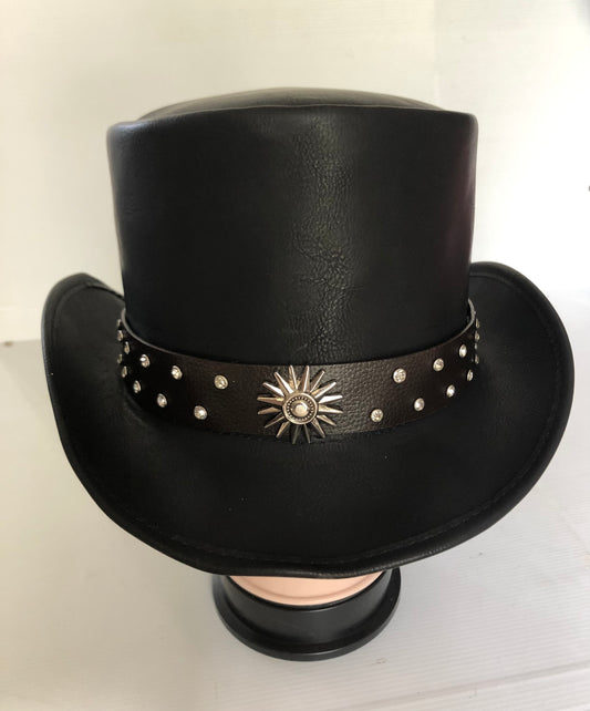 Steampunk Style Leather Hat
