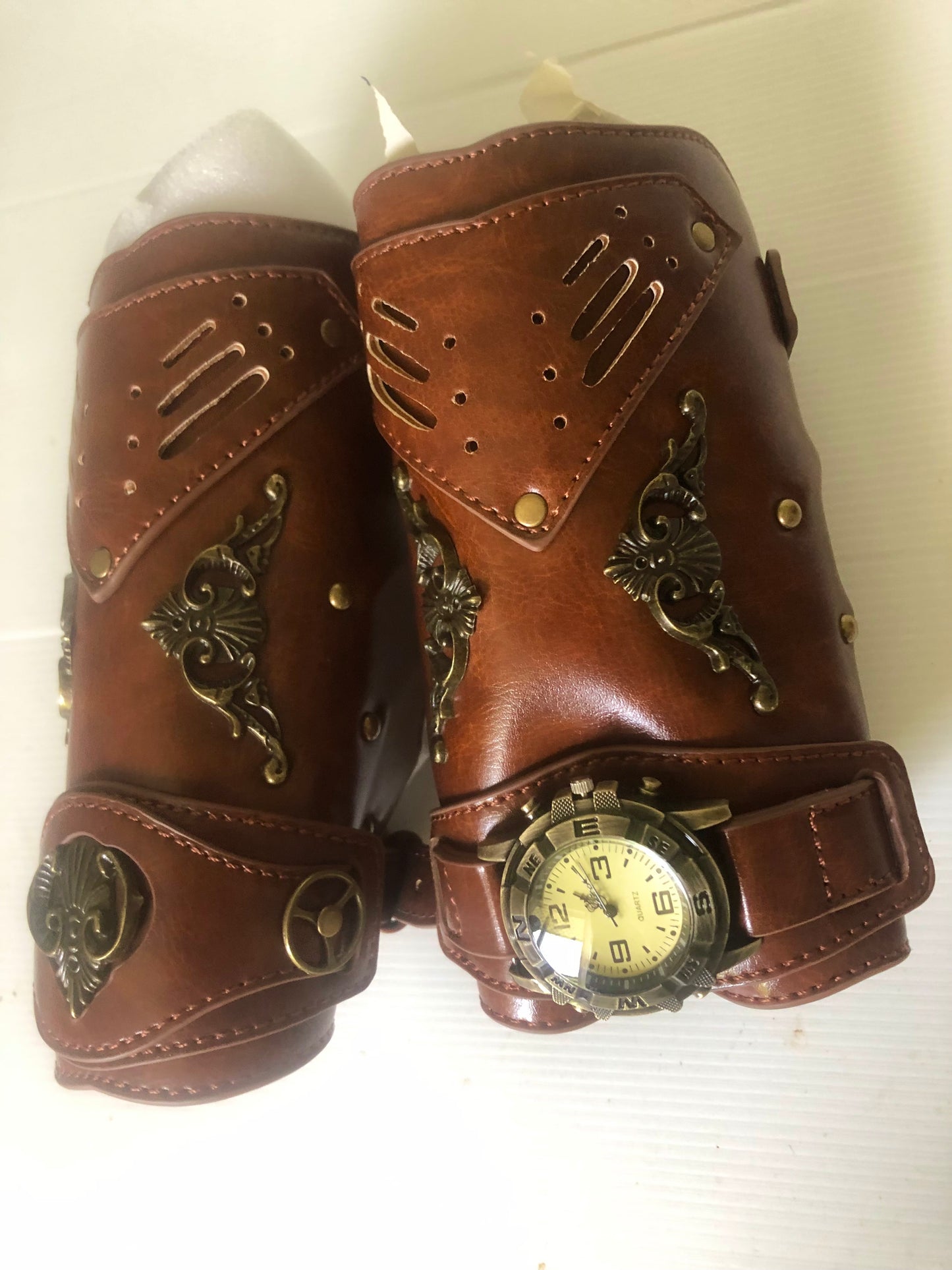 Steampunk Wrist Cuffs (Pair)