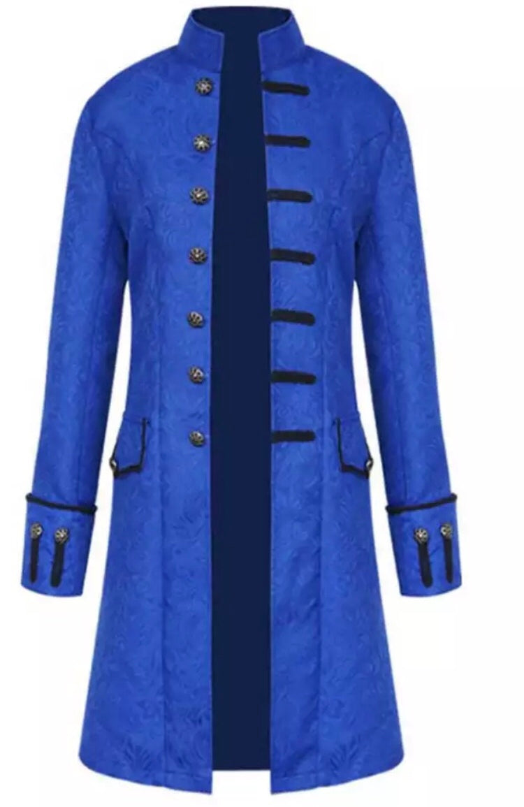 Steampunk trench coat (Blue Colour)