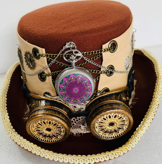 Steampunk Ladies Top Hat (Item # 196)
