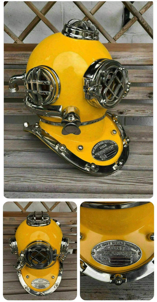 18” Replica Divers Helmet with wooden base