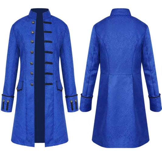 Steampunk trench coat (Blue Colour)