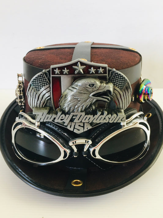 Steampunk hat with goggles (Item #NC04)