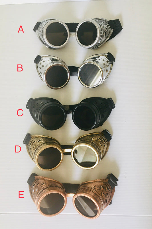 Steampunk goggles ($15 each)