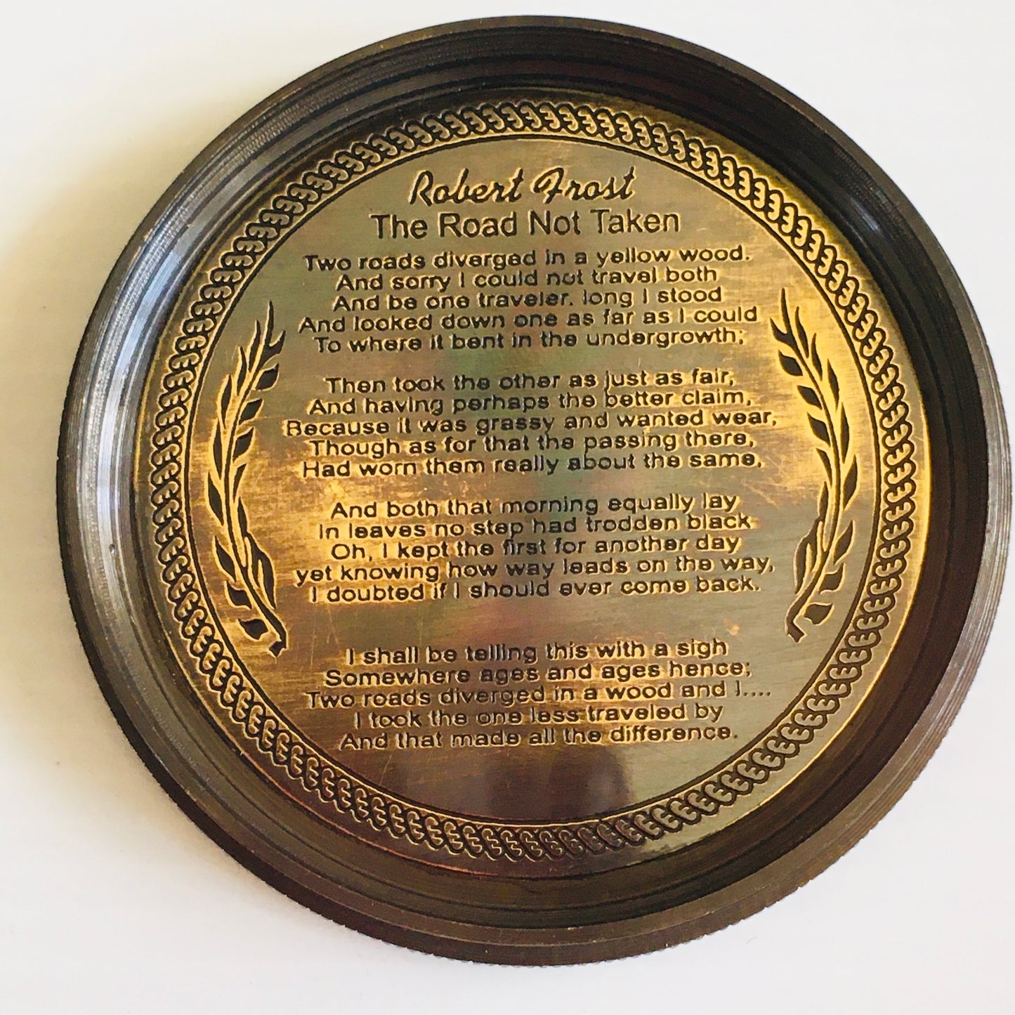 New 2” Solid Brass Compass Coronation of Elizabeth June1953)