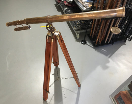 Antique brass colour 39” Nautical Telescope with Tripod